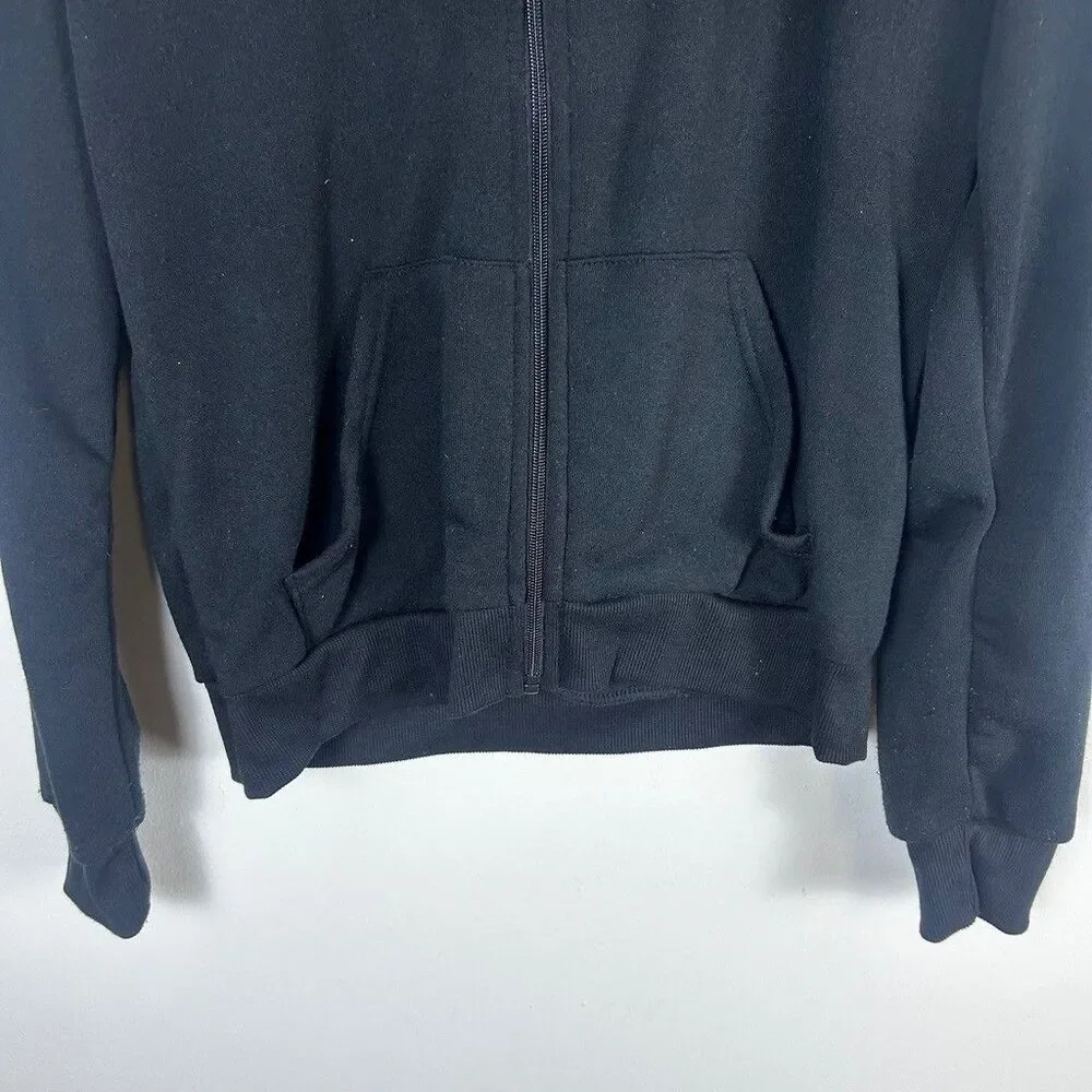 Nike Tracksuit Youth Large Black Full Zip Hoodie Sweatpants Set Fleece